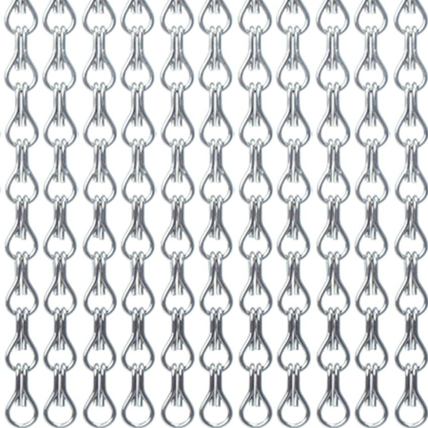 KETTINGGORDIJN GROF torresol 90 x 210 Cm zilver