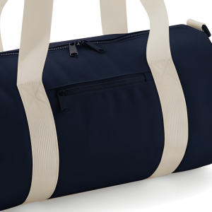 Gepersonaliseerde barrel sporttas mini met naam (Navy)
