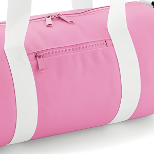 Gepersonaliseerde barrel sporttas mini met naam (Roze)