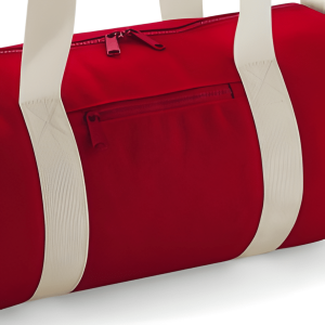 Gepersonaliseerde barrel sporttas mini met naam (Rood)
