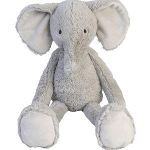 Knuffel Olifant Enzo met naam grijs