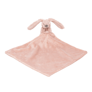 Rabbit Richie knuffeldoek old pink met naam (Happy-Horse)