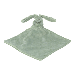 Rabbit Richie knuffeldoek stone green met naam (Happy-Horse)