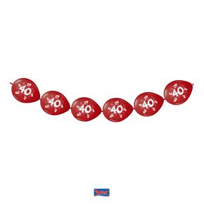 Folatex Knoopballonnen 40 Jubileum 8 stuks