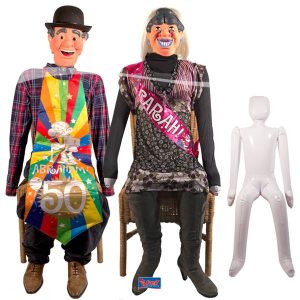 Opblaaspop Abraham & Sarah 1.3m.