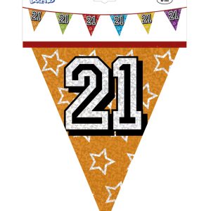 vlaggenlijn 21 jaar holografische