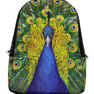 Kinderrugtas Dieren Pauw met naam