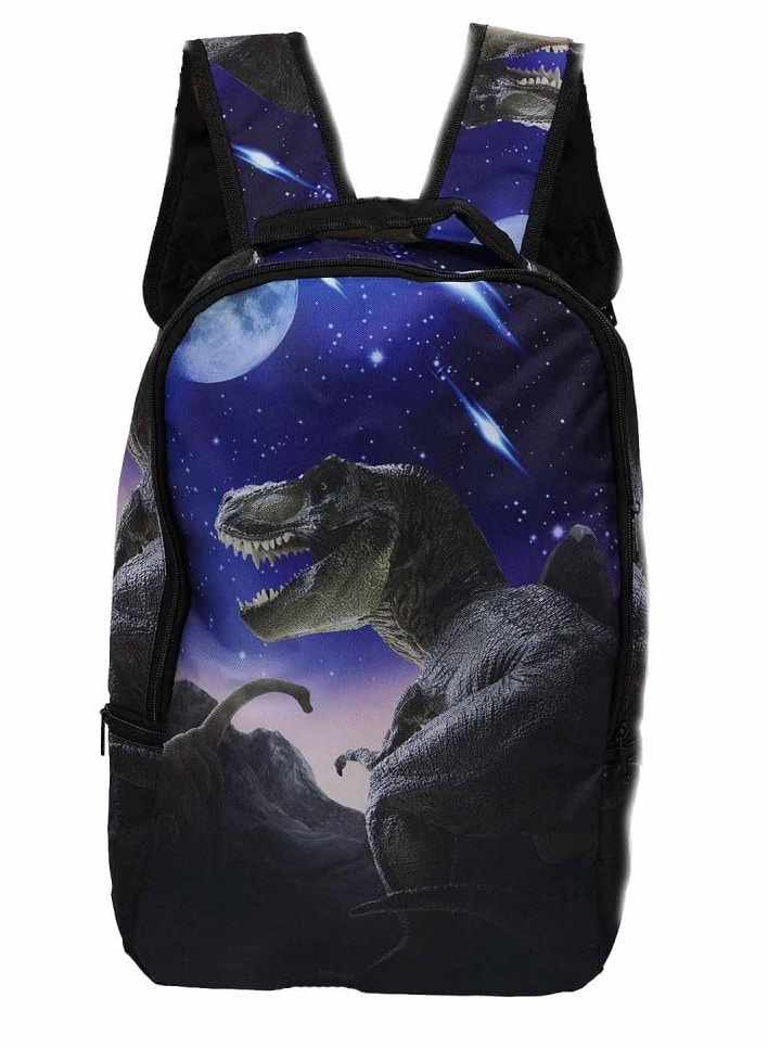 Kinderrugtas Dieren T-rex – Brontosaurus met naam - Afbeelding 2