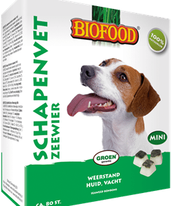 SCHAPENVET MET ZEEWIER 80 mini bonbons