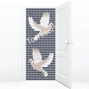 Vliegengordijn torresolkant-en-klaar duiven Antraciet 90 X 210 Cm