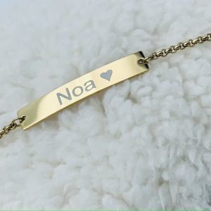 Armband met naam gegraveerd (Kind)