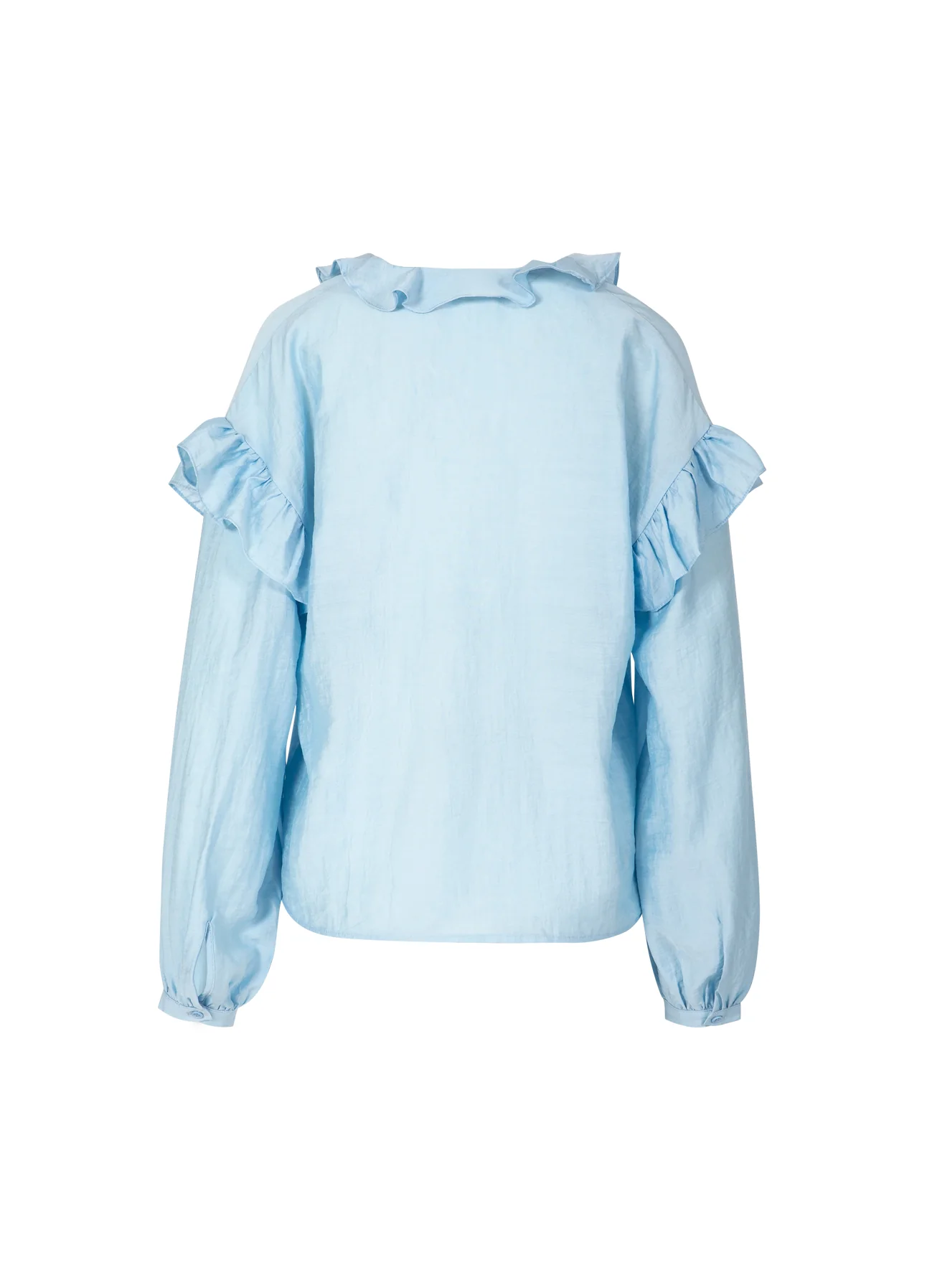 BLOES MET LANGEMOUWEN EN RUCHES - Bright blue - Afbeelding 3