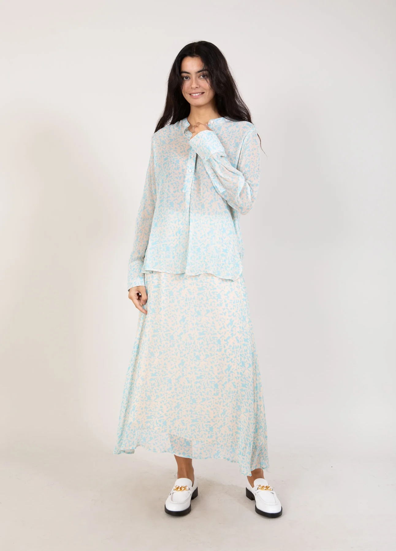 BLOUSE MET LUIPAARDVLEKKEN PRINT - Leo splash print - Afbeelding 6