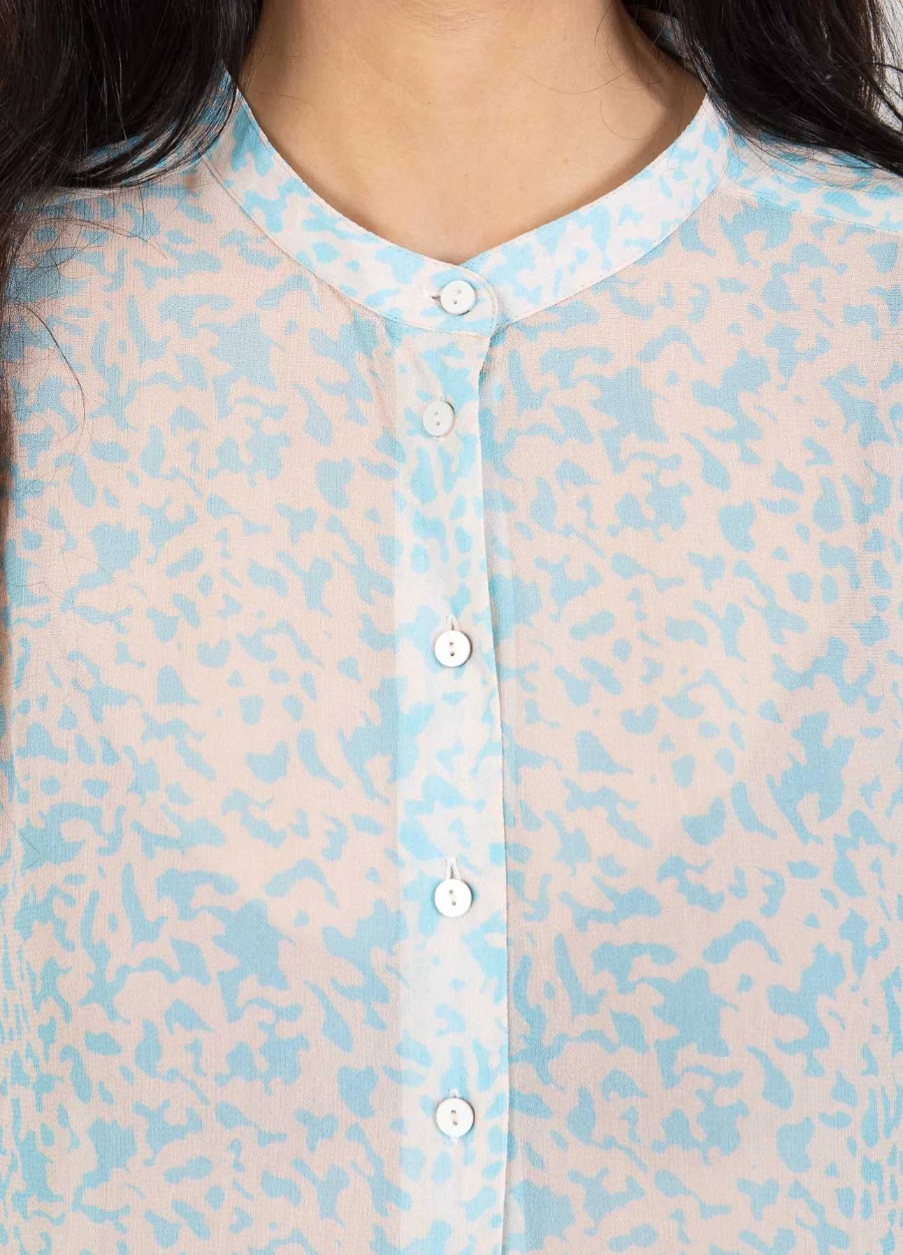 BLOUSE MET LUIPAARDVLEKKEN PRINT - Leo splash print - Afbeelding 8