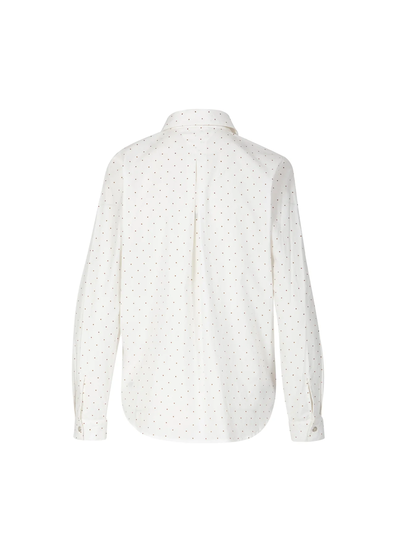 BLOUSE MET STIPPEN - GETAILLEERD - Sand / white dot - Afbeelding 3