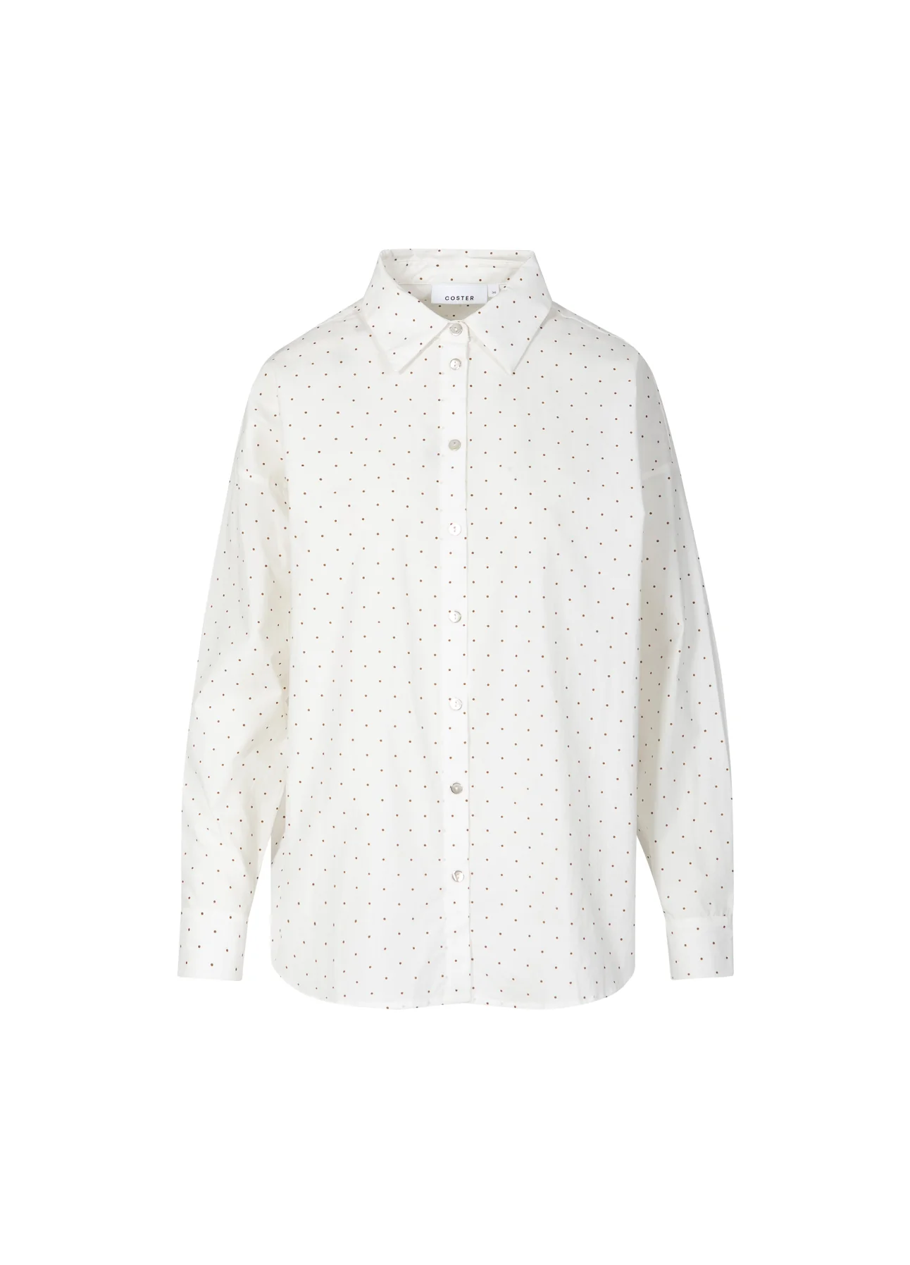 BLOUSE MET STIPPEN - WEEP - Sand / white dot