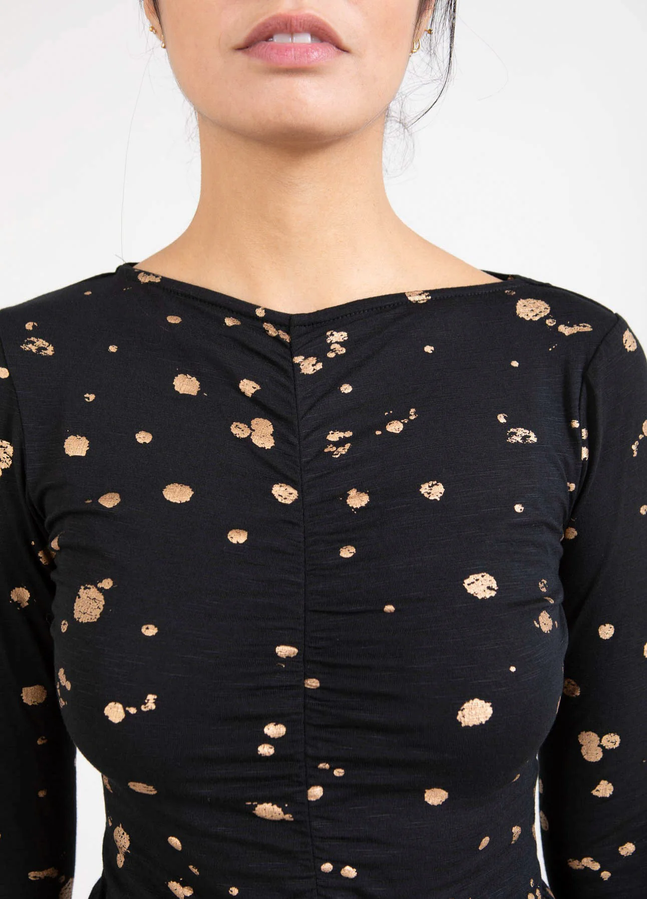 BLOUSE W. FOIL PRINT - Foil print - Afbeelding 6