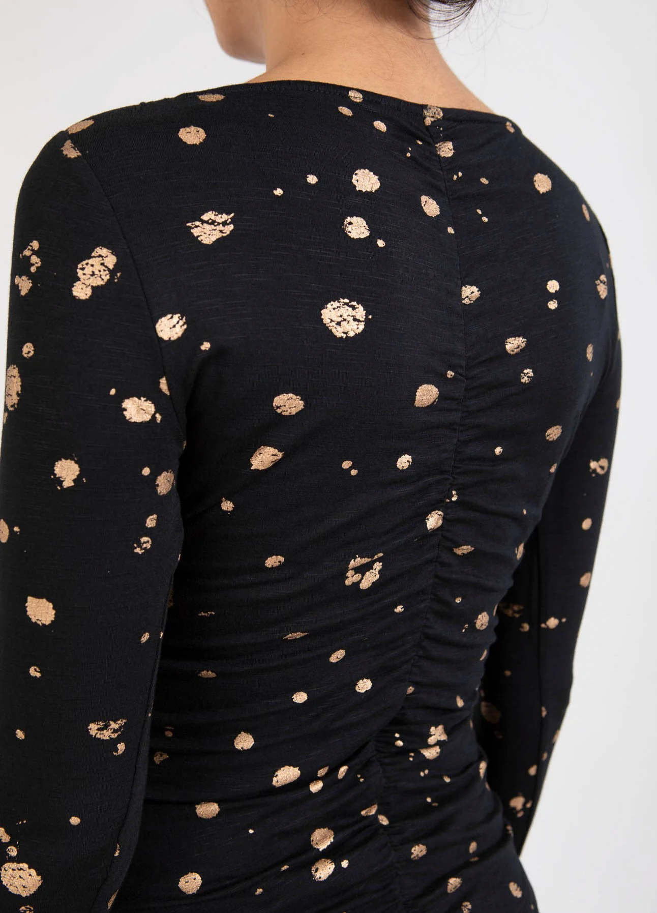 BLOUSE W. FOIL PRINT - Foil print - Afbeelding 7