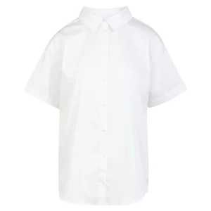 BOXY SHIRT MET KORTE MOUWEN - White