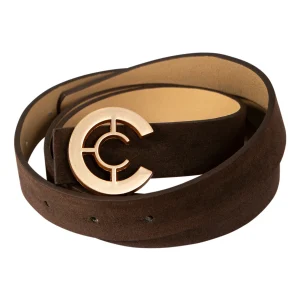 BREDE LOGOGORDEL - Bark brown - 368 (Gold buckle)