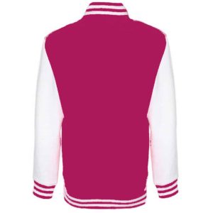 Baseball jas met naam Kidz (hot pink)