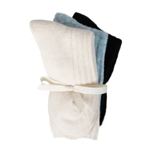 CC HART GEZELLIGE WOLLEN SOKKEN - Black/blue melange/off white