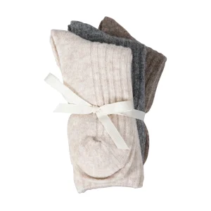 CC HART GEZELLIGE WOLLEN SOKKEN - Hazel melange/grey melange/off white melange