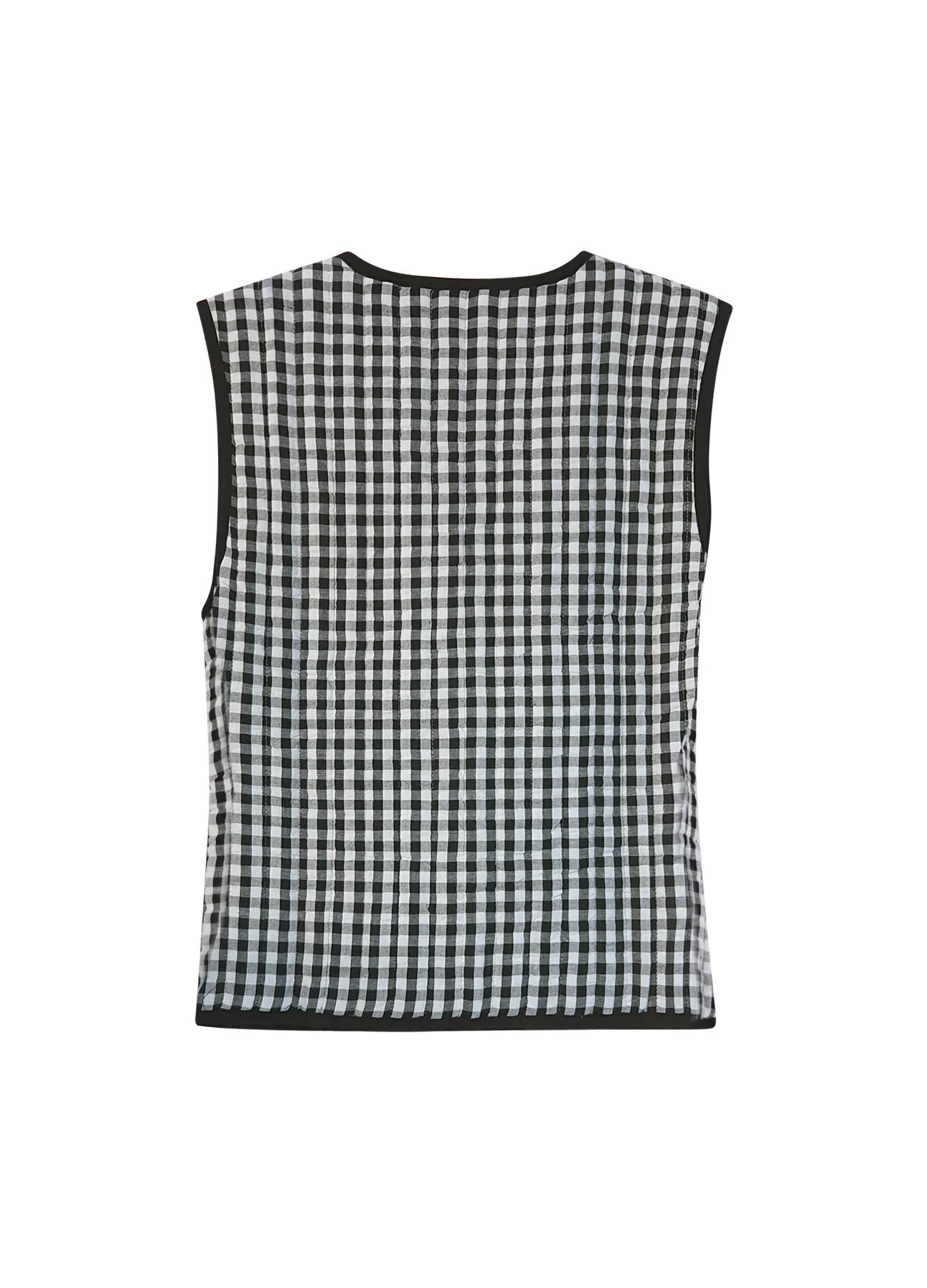 CC HEART ALENA GEWATTEERD VEST - Black/white check - Afbeelding 3