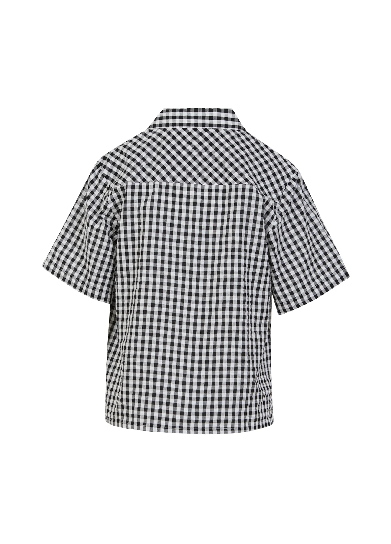 CC HEART ALENA KORTE MOUWEN SHIRT - Black/white check - Afbeelding 8