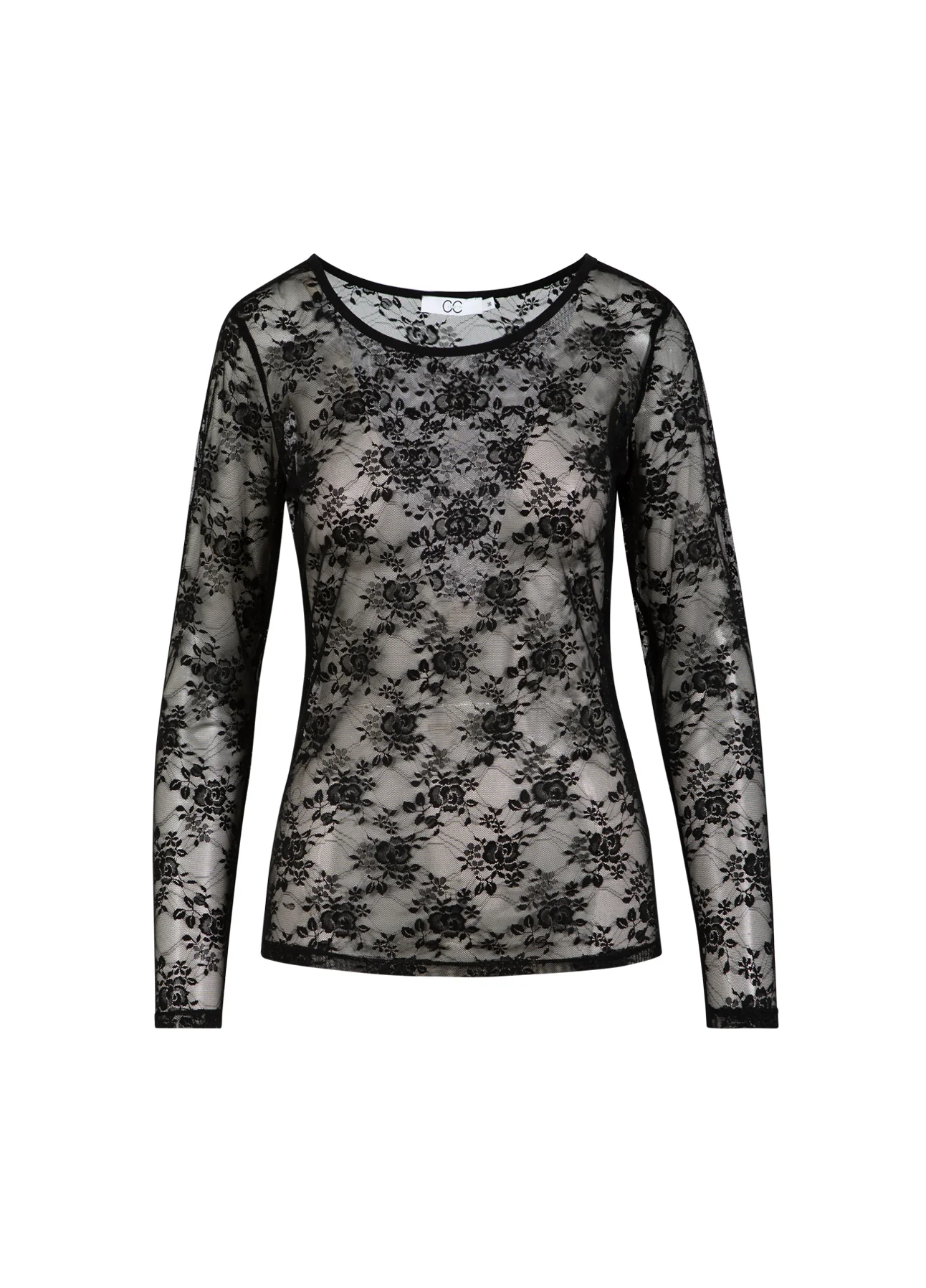 CC HEART ALIZA KANT LANGE MOUW BLOES - Black - Afbeelding 7