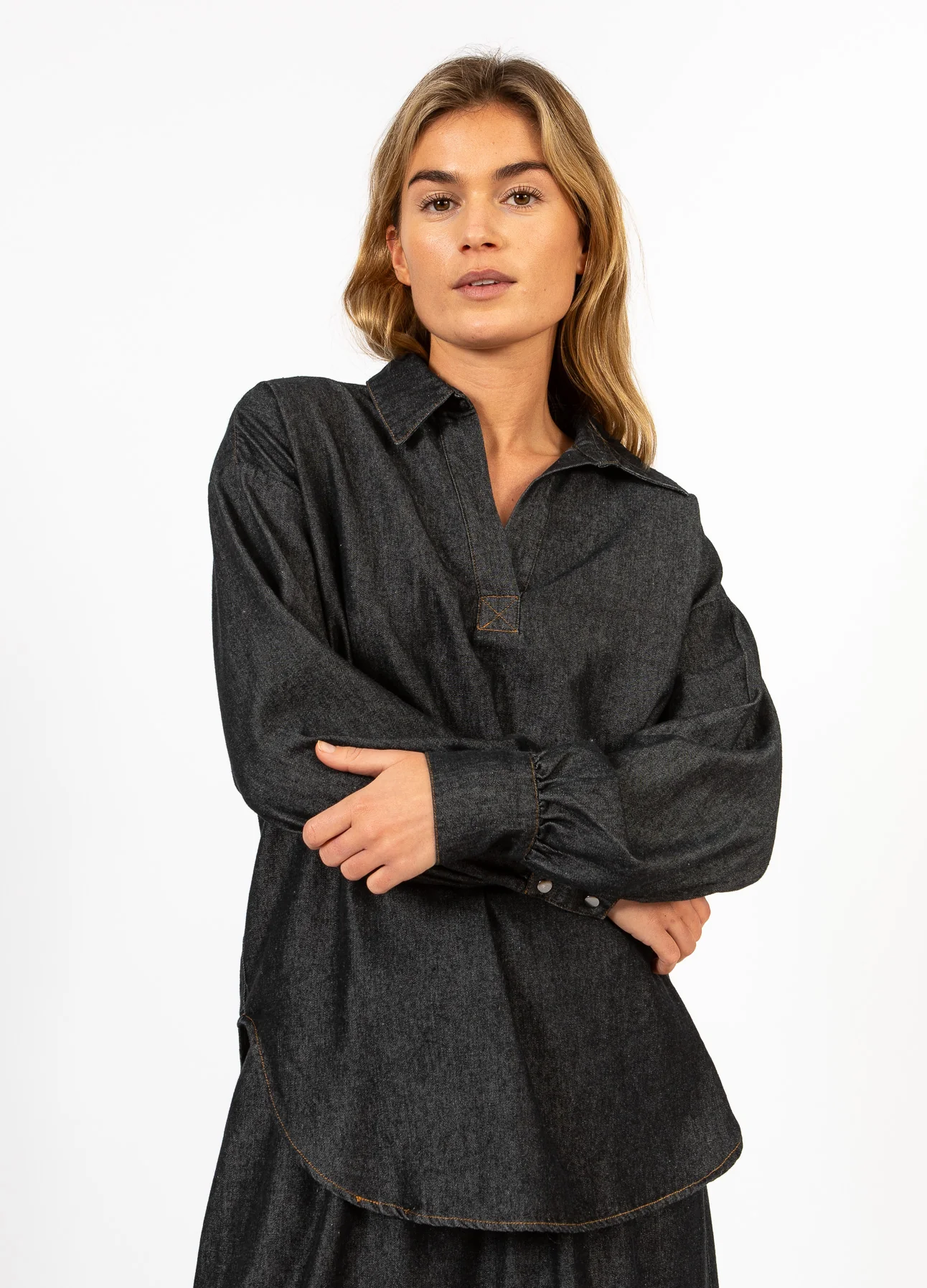 CC HEART ELLIS DENIM TUNIC SHIRT - Afbeelding 6