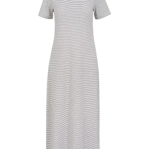 CC HEART ELYSE LOSSE JURK - White/black stripe