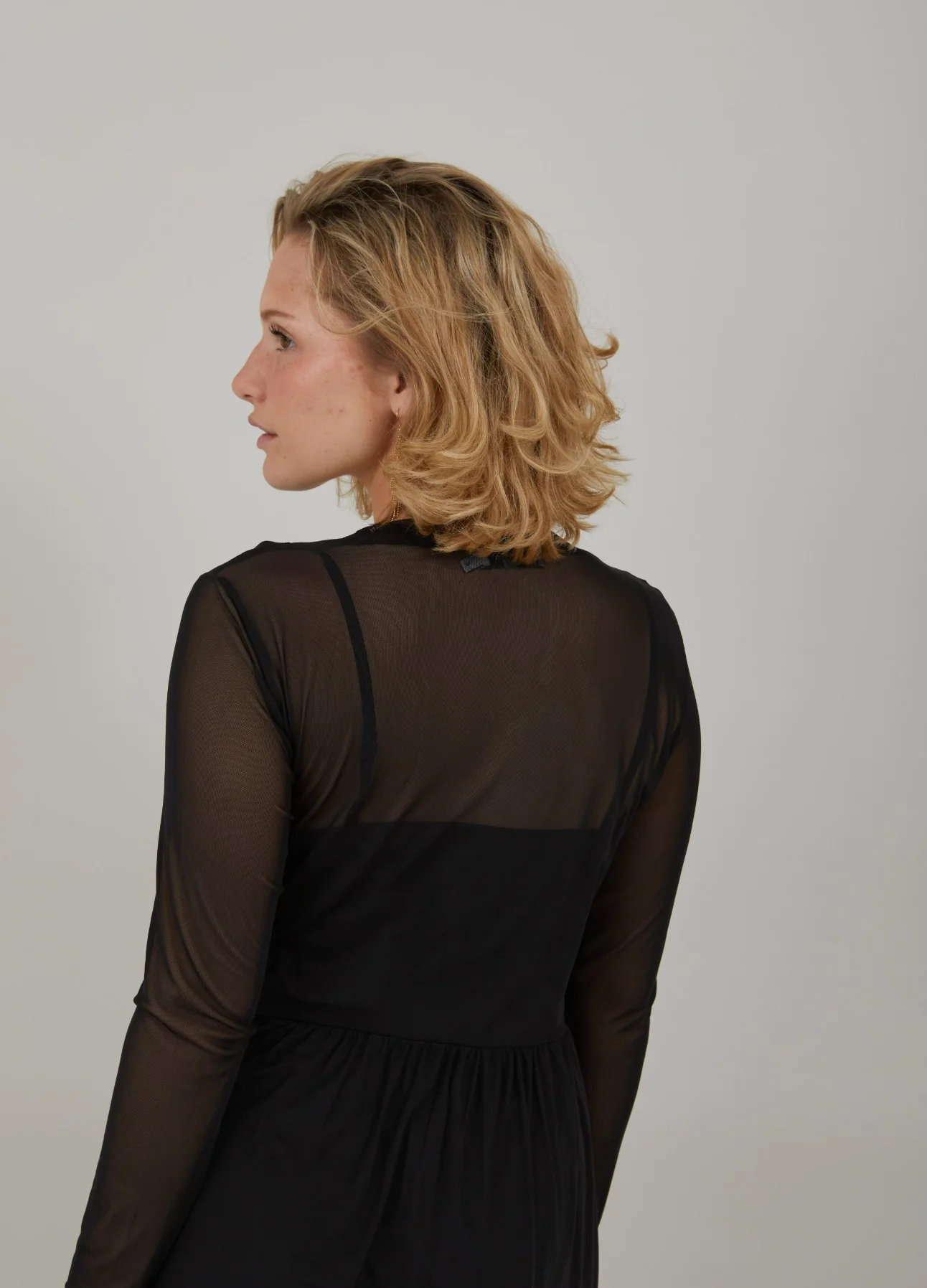 CC HEART EVE MESH JURK - Black - Afbeelding 8