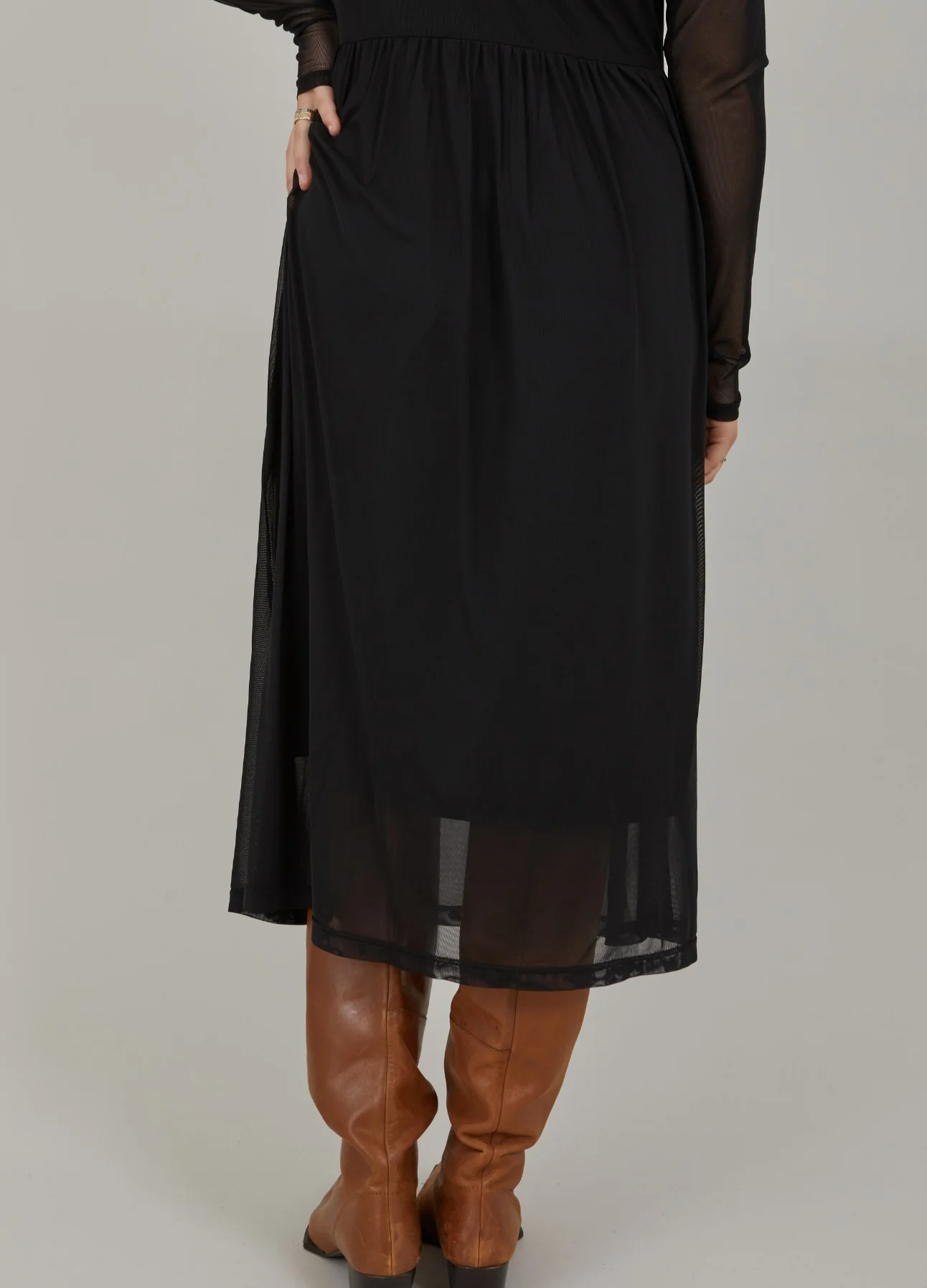 CC HEART EVE MESH JURK - Black - Afbeelding 9