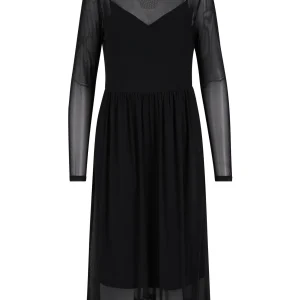 CC HEART EVE MESH JURK - Black