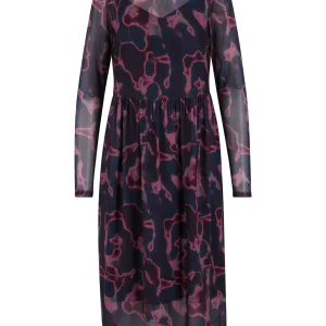 CC HEART EVE MESH JURK PRINT - Pink wave