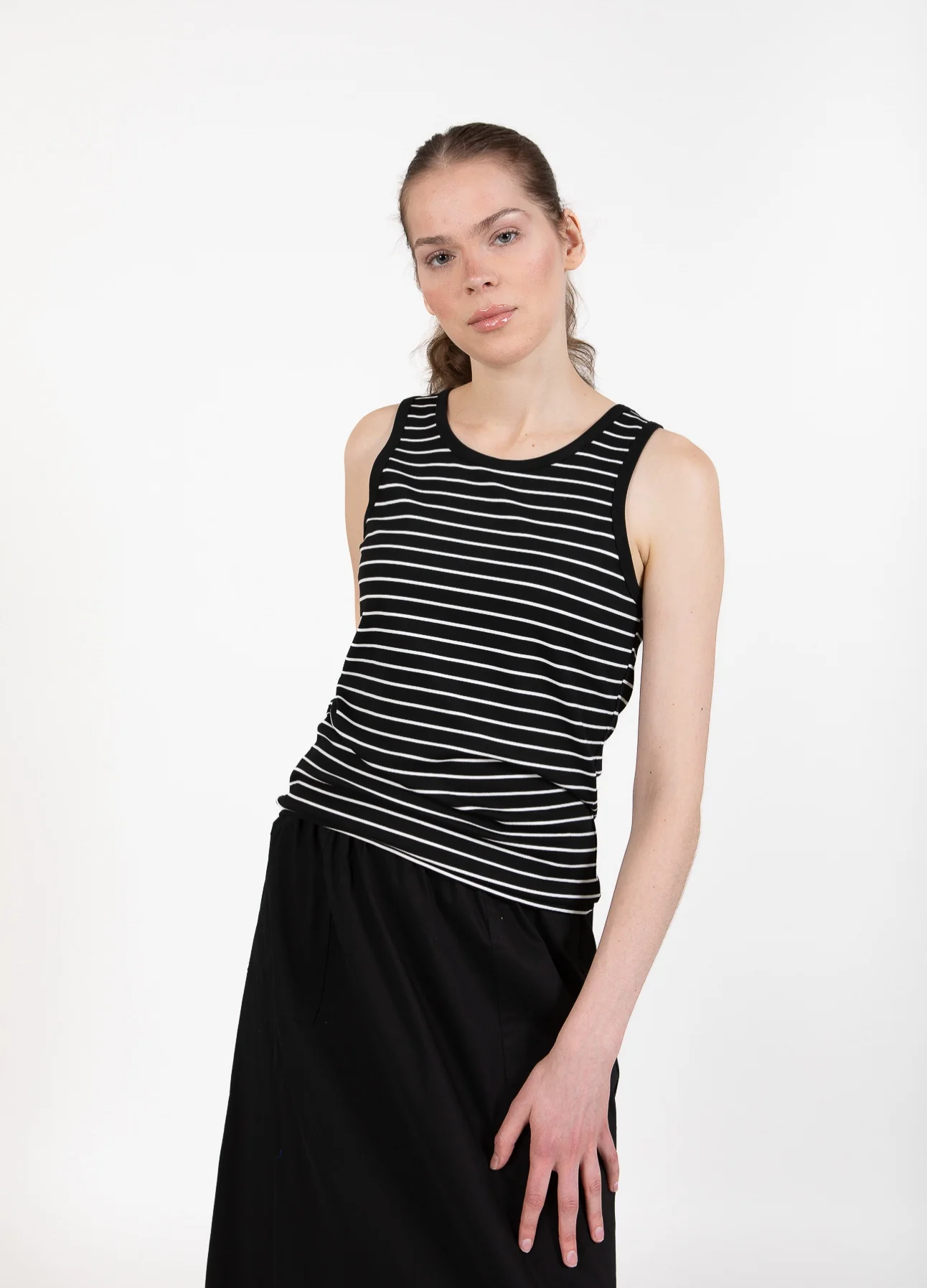 CC HEART FAYE GESTREEPTE TOP - Black/white stripes - Afbeelding 3