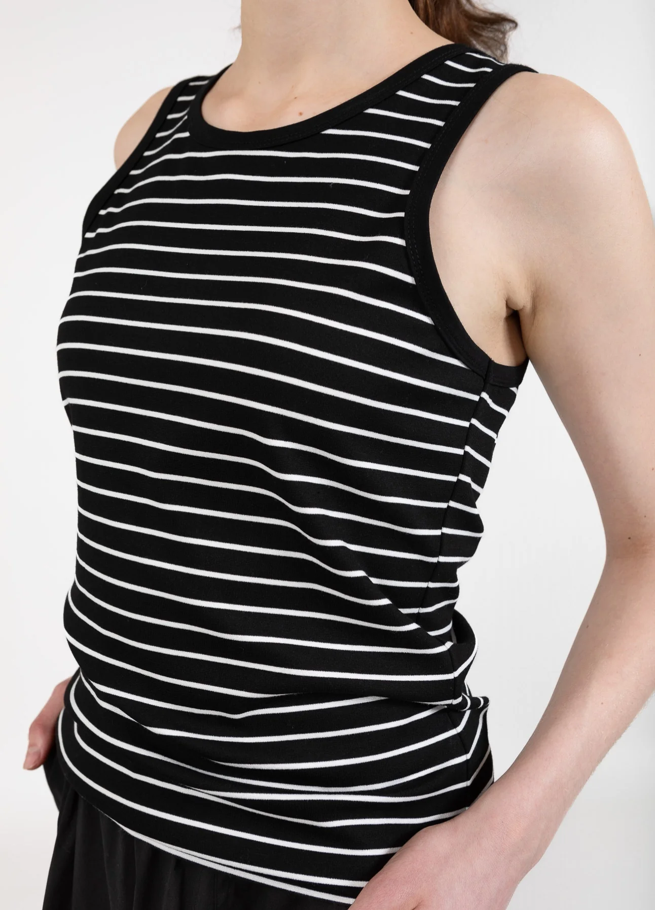 CC HEART FAYE GESTREEPTE TOP - Black/white stripes - Afbeelding 4