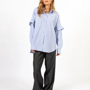 CC HEART GIA STREEP FRILL SHIRT