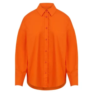 CC HEART HARPER OVERSIZED KATOENEN SHIRT - Orange -701
