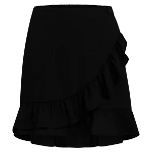 CC HEART HOLLY SKIRT W. RUFFLES - Black