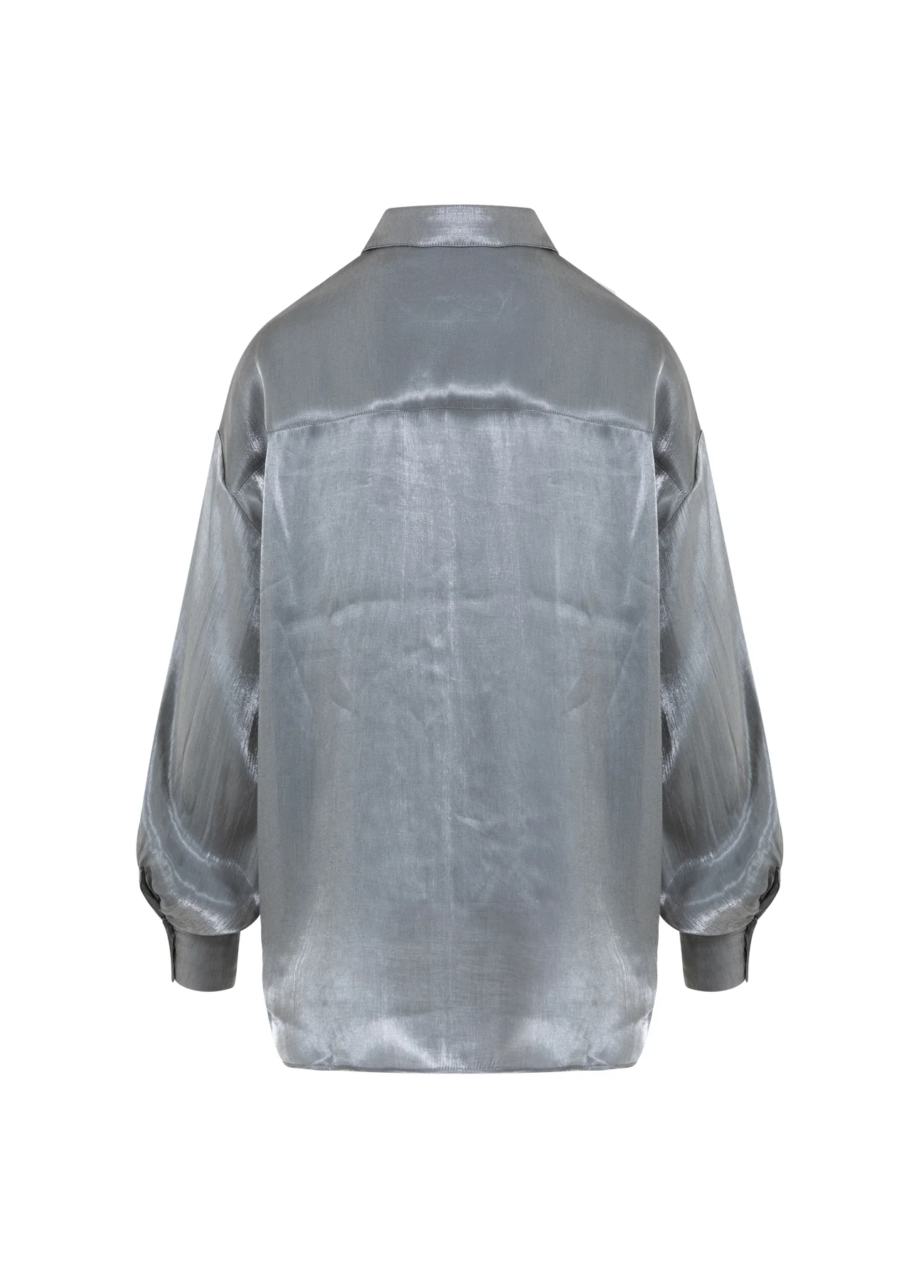 CC HEART JOLIE METALLIC SHIRT - Dark silver - Afbeelding 9
