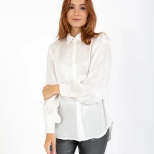 CC HEART JOLIE METALLIC SHIRT - White