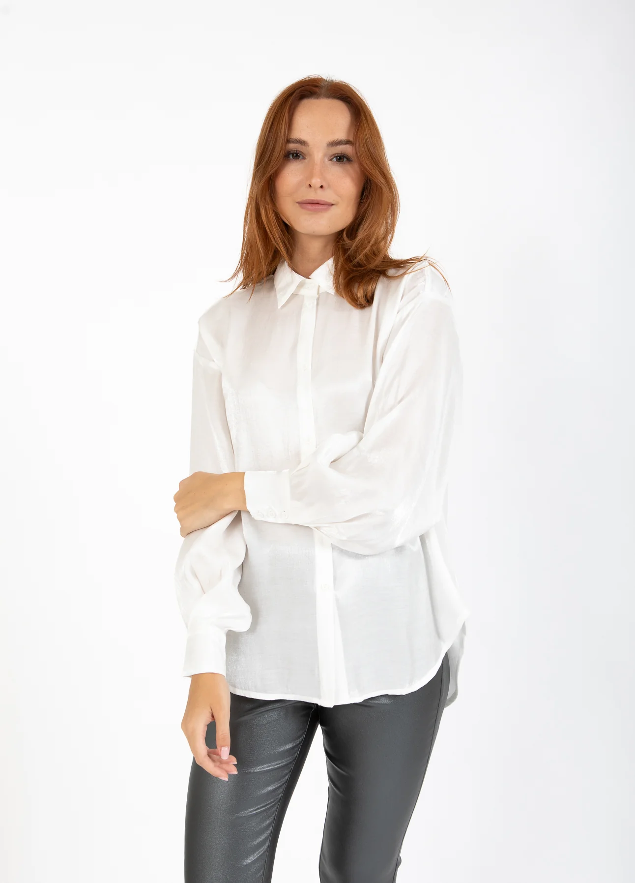 CC HEART JOLIE METALLIC SHIRT - White - Afbeelding 2