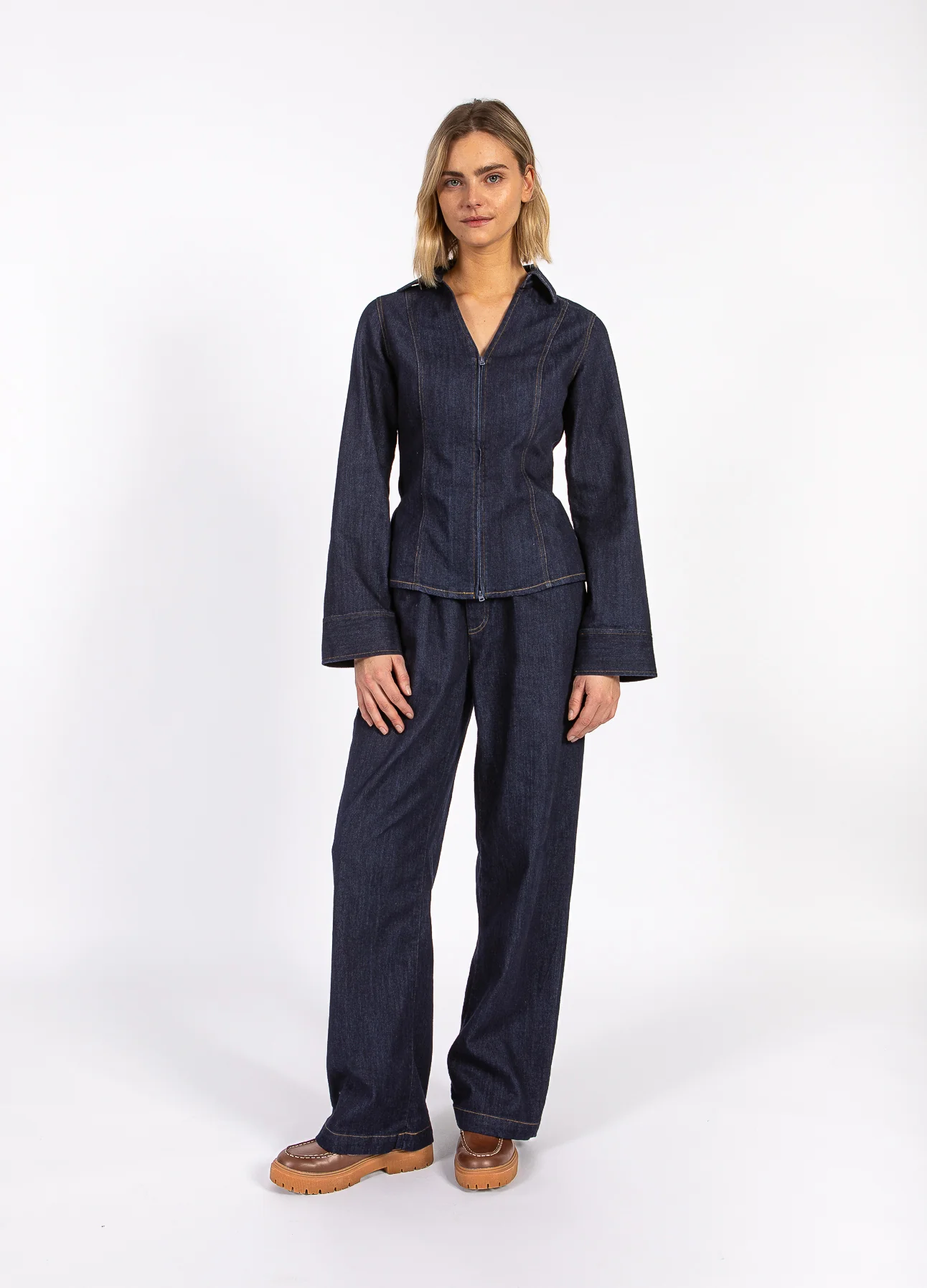 CC HEART KALANI DENIM BROEK - Dark denim blue - Afbeelding 4