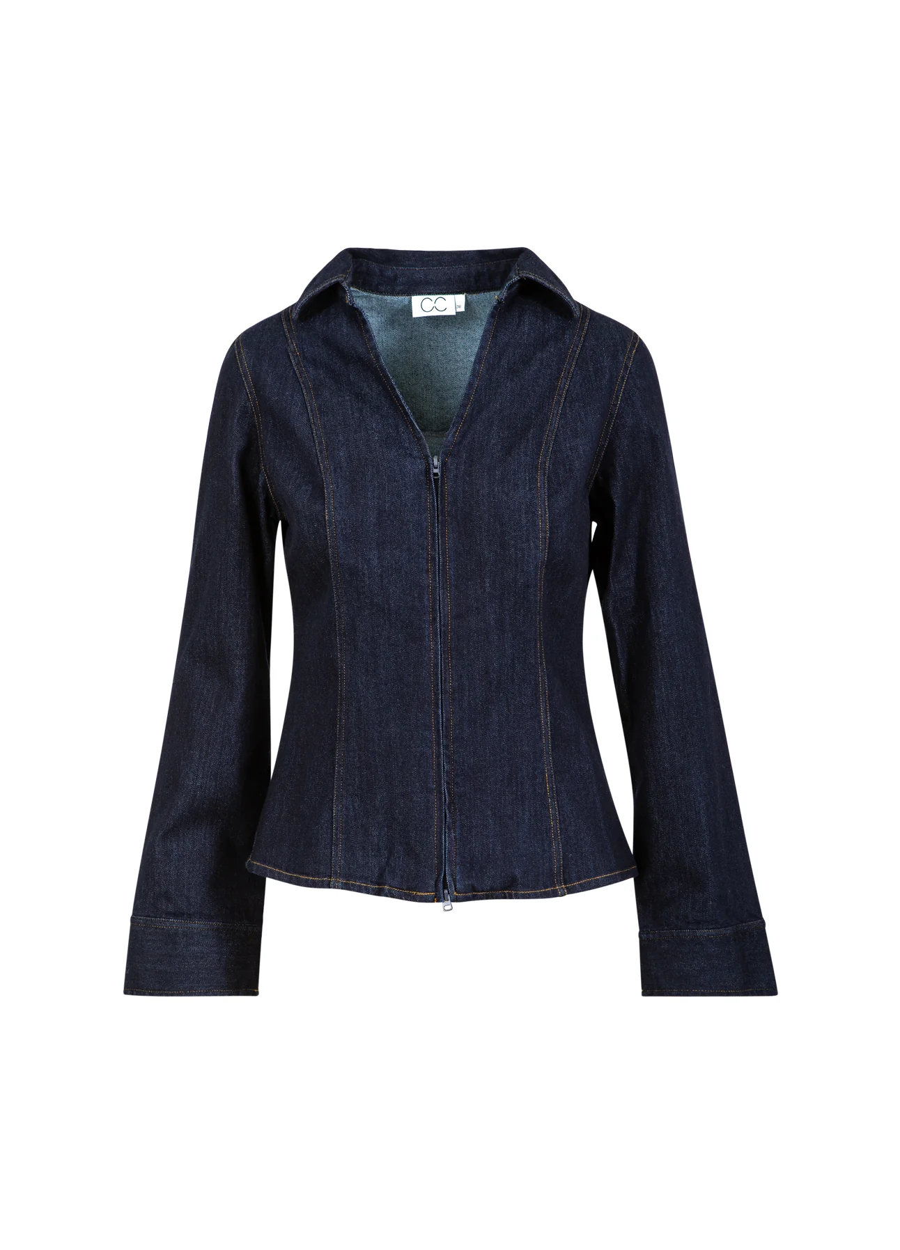 CC HEART KALANI DENIM RITSOVERHEMD - Dark denim blue