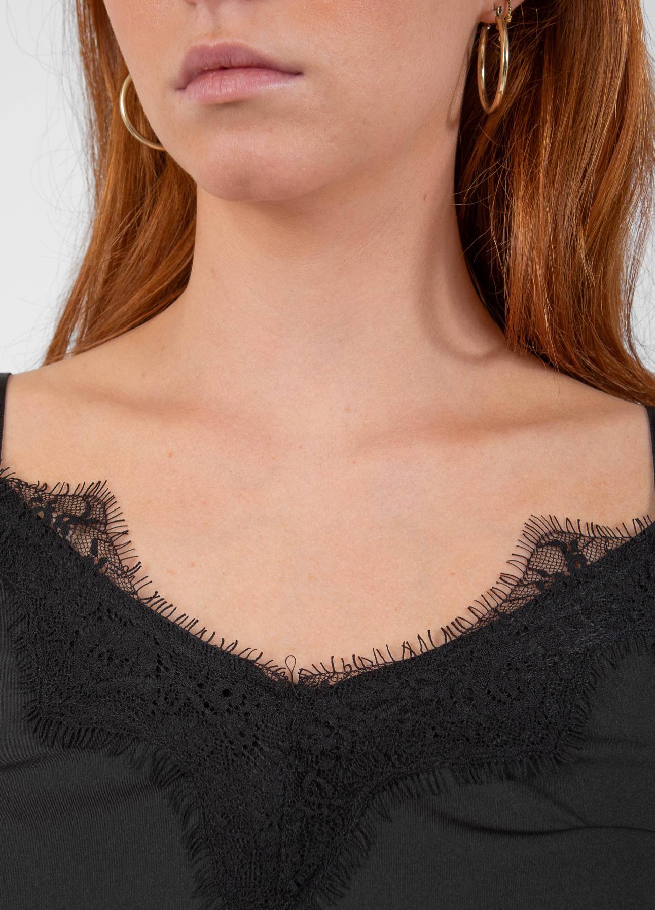 CC HEART KANTENTOP - Black - Afbeelding 5