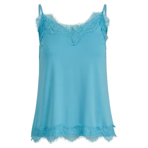 CC HEART KANTENTOP - Blue lagune