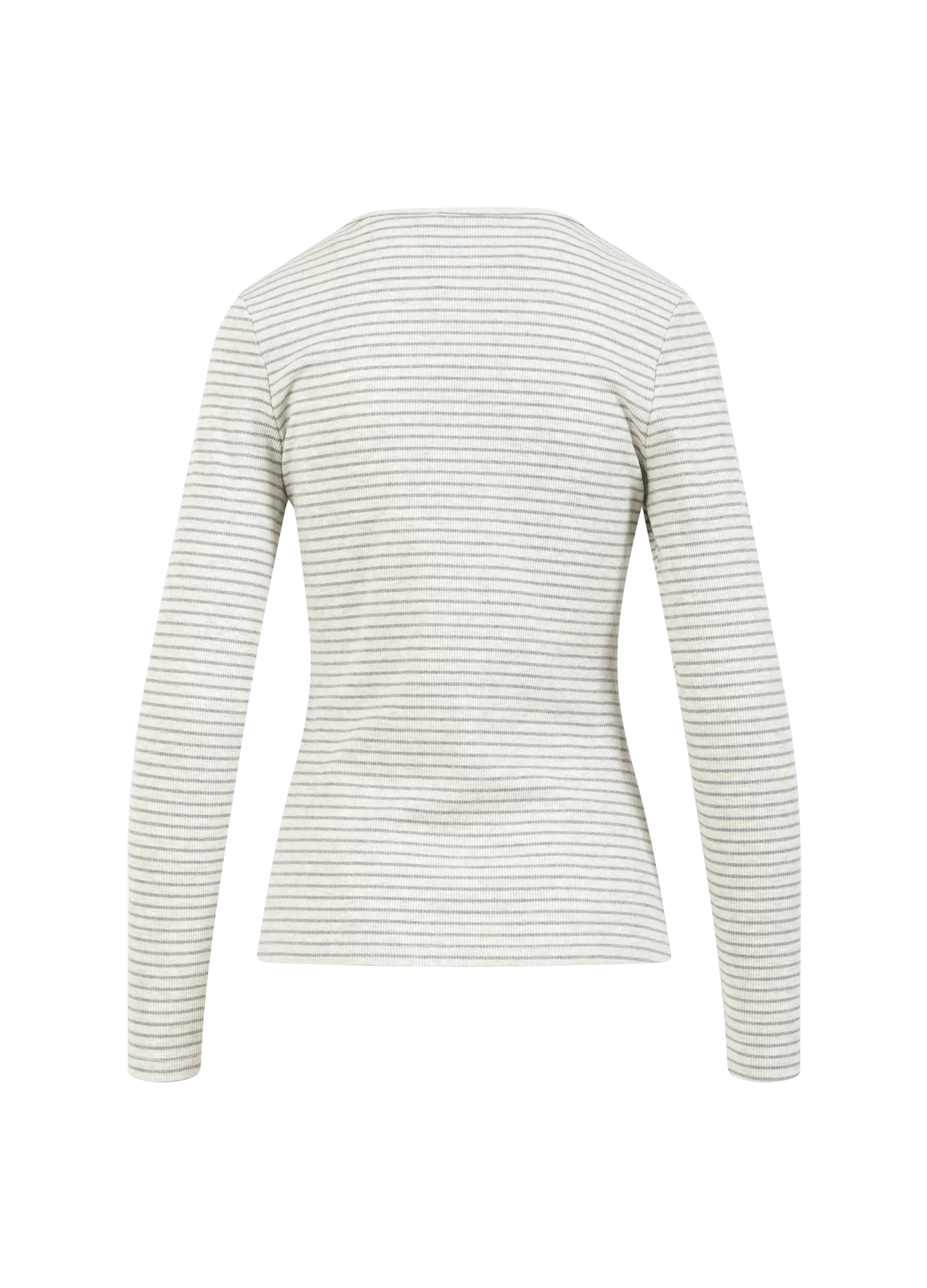 CC HEART KAROLINE RIB TEE - Grey melange/grey stripe - Afbeelding 3