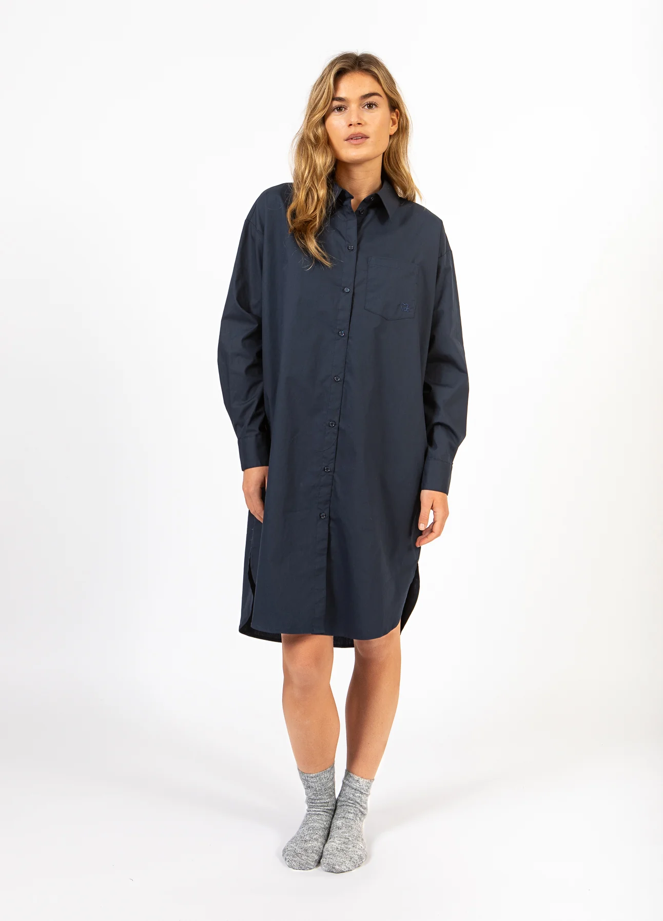 CC HEART KIARA LANG OVERHEMD JURK